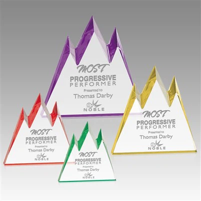 גביע הר קריסטל בהתאמה אישית